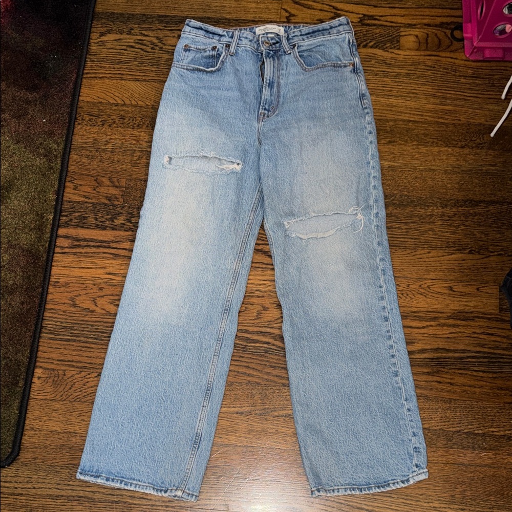 Abercrombie & Fitch Light Blue Straight Leg Jeans